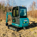 Sunward SWE20F mini excavator engine compartment and service access