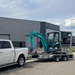 Sunward SWE25UF mini excavator engine bay and service access