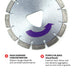 6" XP Purple Series Diamond Premium Hard Concrete Saw Blade – 3 Pack - view 4