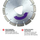 6" XP Purple Series Diamond Premium Hard Concrete Saw Blade – 3 Pack - view 4