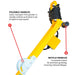 10" Electric Concrete Floor Grinder 1.5HP Motor for Smoothing, Floor Prep, Coatings - view 9