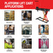 Electric Platform Truck Scissor Lift Table Cart Portable Powered Hydraulic 46" Height Warehouse Loading Dock Material Handling - view 9