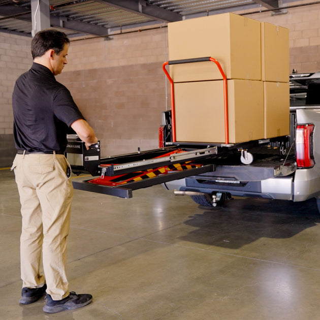 Electric Platform Truck Scissor Lift Table Cart Portable Powered Hydraulic 46" Height Warehouse Loading Dock Material Handling - view 2