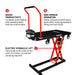 Electric Platform Truck Scissor Lift Table Cart Portable Powered Hydraulic 46" Height Warehouse Loading Dock Material Handling - view 8