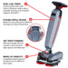 Tomahawk Electric Floor Scrubber Cleaner with 16” Power Mop Brushes Cordless Battery Powered - view 10