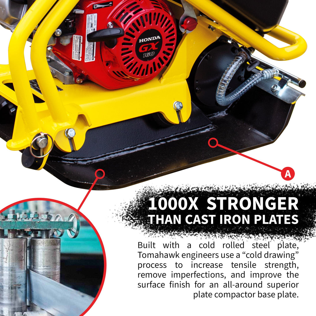 5.5 HP Honda Vibratory Plate Compactor for Asphalt Aggregate Soil Compaction - view 4