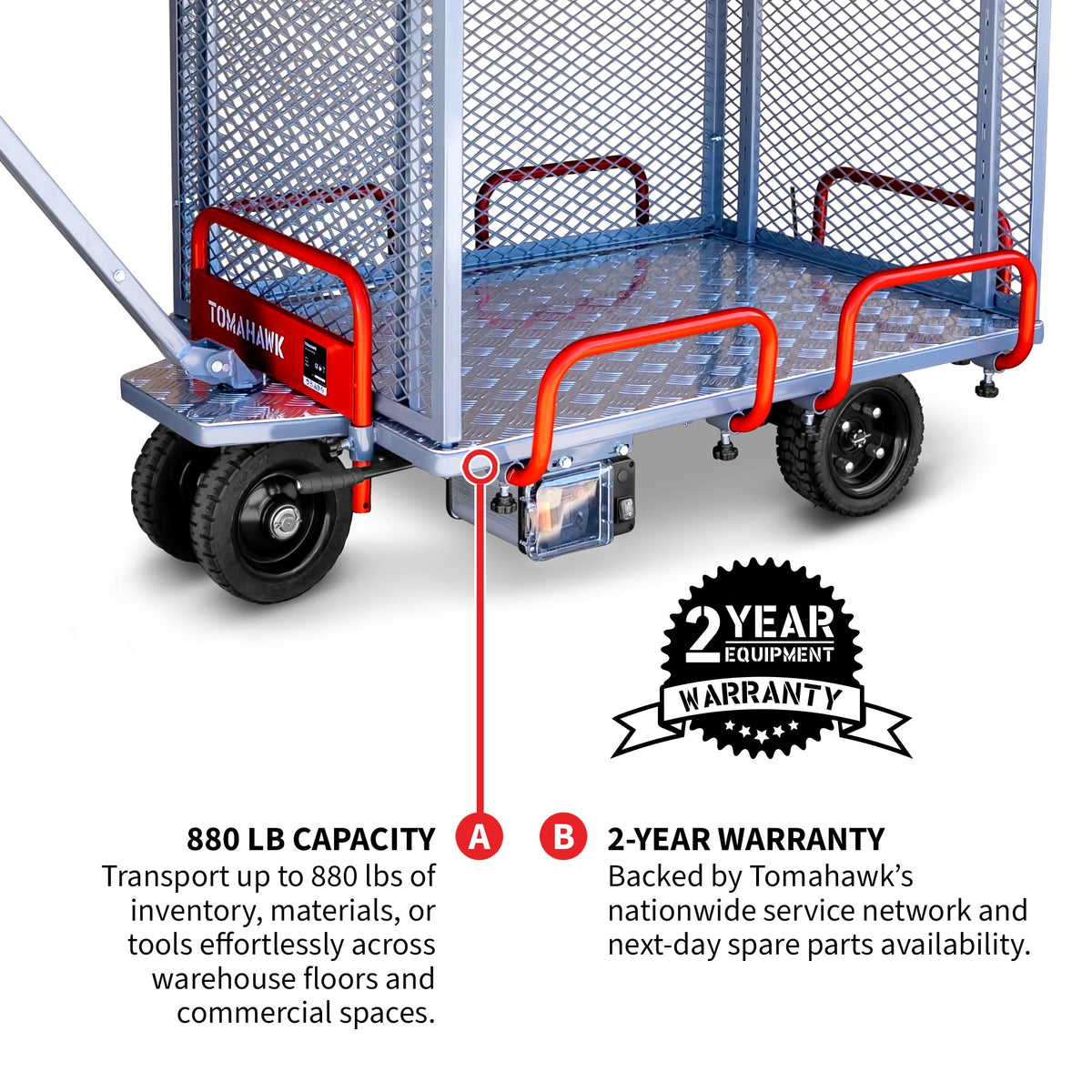 Powered Stock Picker 400kg Capacity for Warehouses, Shops & Material Handling - view 5