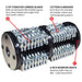 8-Inch Tungsten Carbide Cutter Drum Scarifier Attachment - view 4