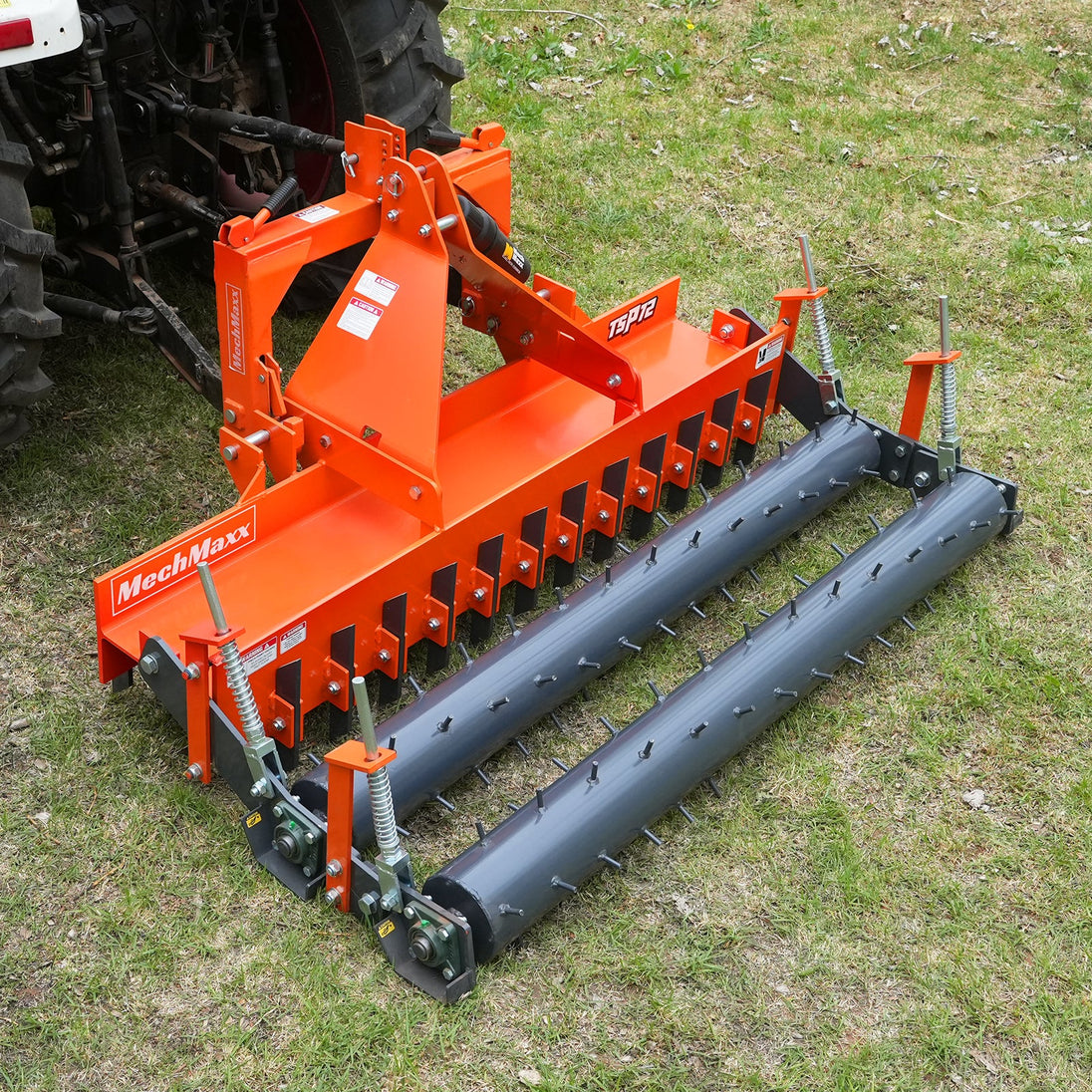 MechMaxx 84" Heavy Duty Soil Pulverizer, Double Spiked Roller, 29 Shanks, Category 1 and 2, 3 Point Hitch Tractor Attachment, TSP84D - view 8
