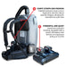 18V Battery Powered Backpack Vacuum 6L for Janitorial Cleaning – Lightweight Cordless Commercial Vacuum with Quiet Operation - view 7
