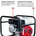 2 Inch Trash Water Pump 164 GPM 3.5HP GX120 powered by Honda Portable Utility - view 6