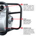 2 Inch Trash Water Pump 164 GPM 3.5HP GX120 powered by Honda Portable Utility - view 5