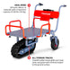 Tomahawk Electric Track Cart 330 lbs Load Capacity Battery Powered Utility Cart with Rubber Tread - view 5