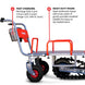 Tomahawk Electric Track Cart 330 lbs Load Capacity Battery Powered Utility Cart with Rubber Tread - view 7