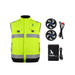 30V Battery-Powered High Vis Fan-Cooled Vest Complete Cooling System
