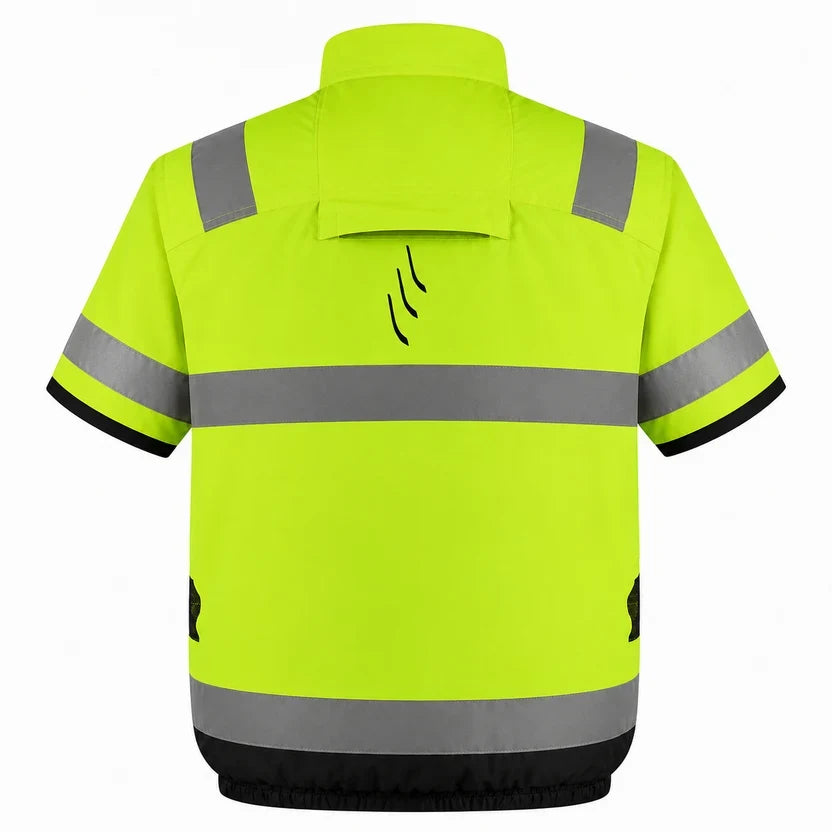 30V Battery-Powered High Vis Fan-Cooled Short Sleeve Complete Cooling System - view 4