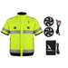 30V Battery-Powered High Vis Fan-Cooled Short Sleeve Complete Cooling System