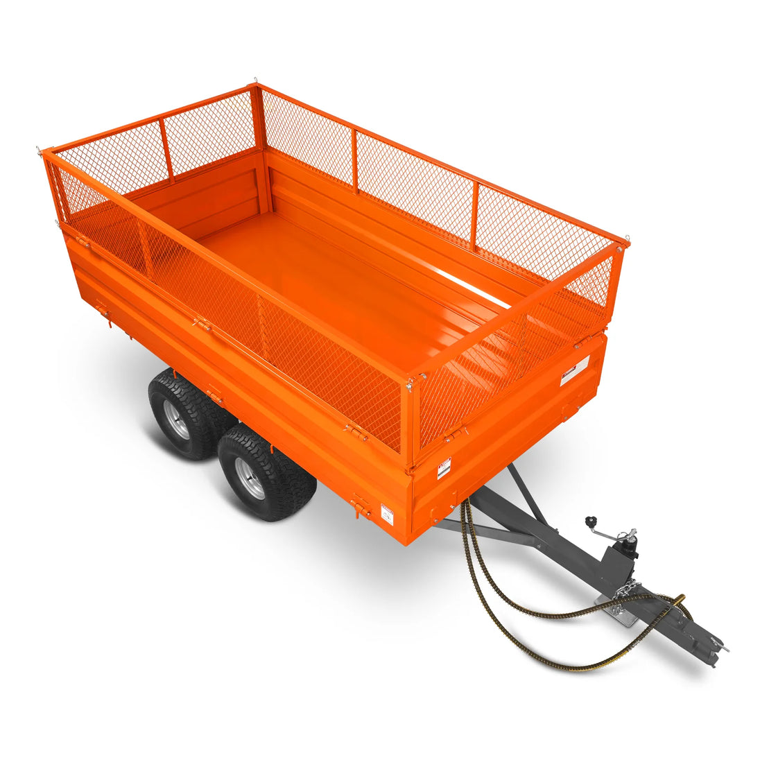MechMaxx 2-Ton Heavy-Duty Dump Trailer — DT4X8W, Tall Sides