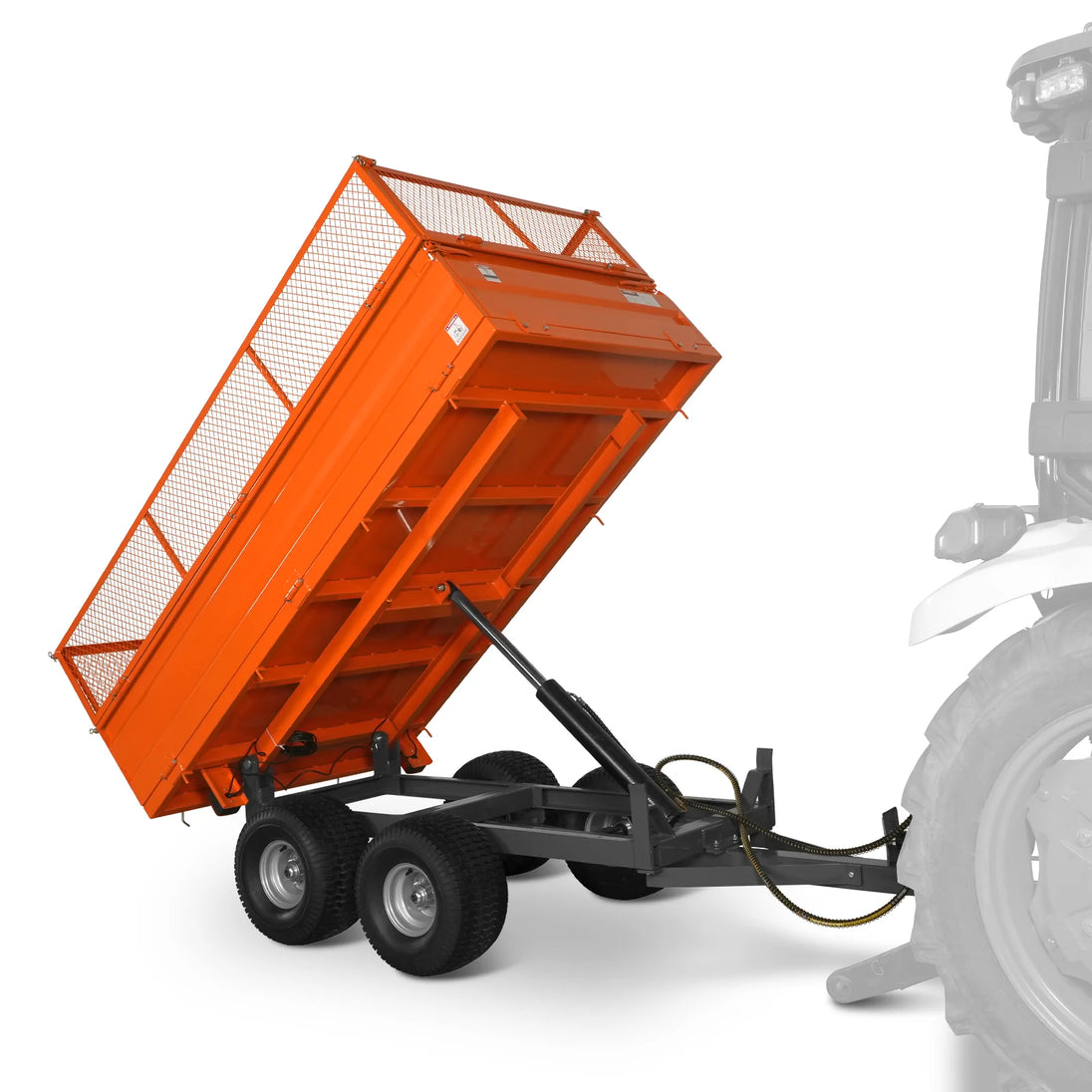 MechMaxx 2-Ton Heavy-Duty Dump Trailer — DT4X8W, Tall Sides