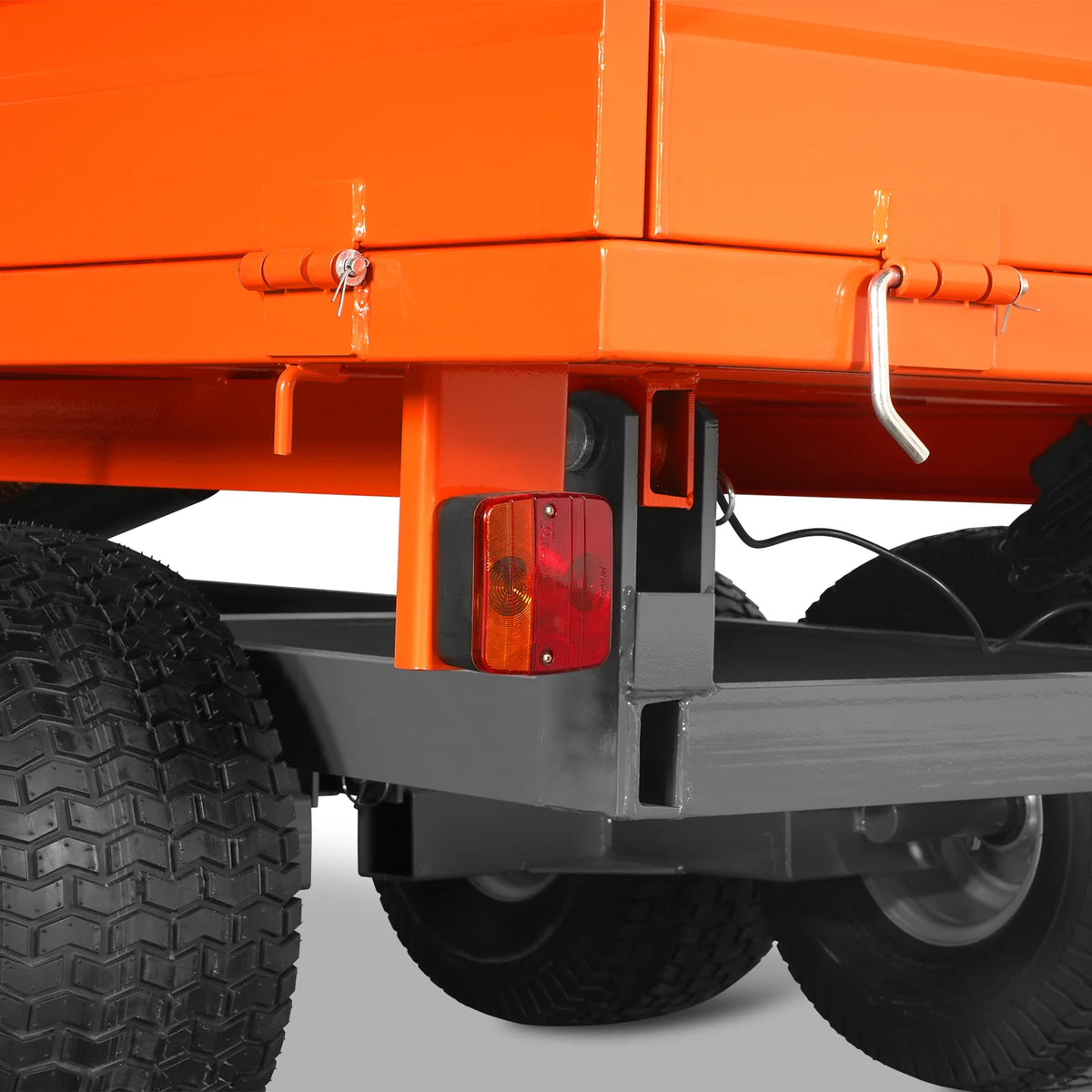 MechMaxx 2-Ton Heavy-Duty Dump Trailer — DT4X8W, Tall Sides