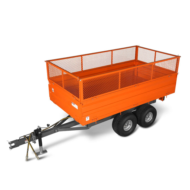 MechMaxx 2-Ton Heavy-Duty Dump Trailer DT4X8W tall sides
