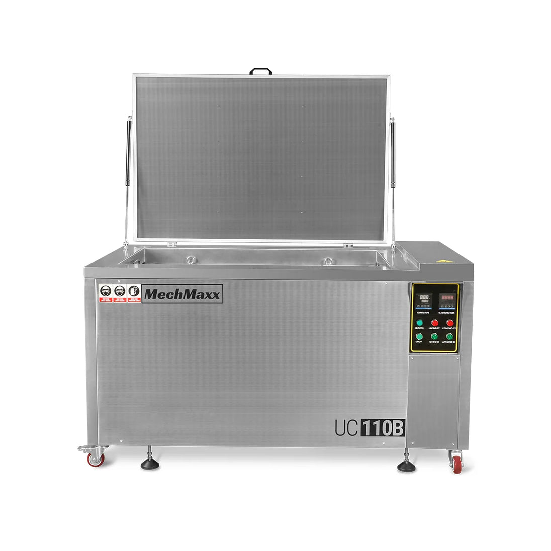 MechMaxx 114 Gal / 432L Heavy Duty Industrial Ultrasonic Parts Washer, 28kHz 60 Transducers , SS304 Tank, 10kW Heater, 208–240V 3 Phase Power