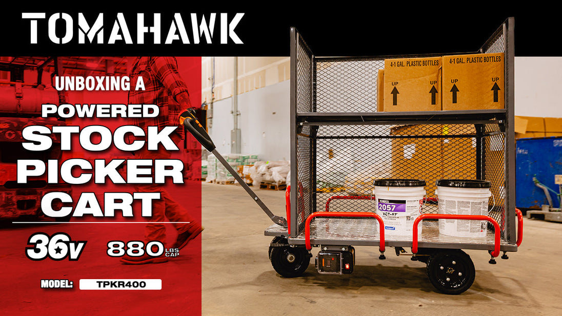 Powered Stock Picker 400kg Capacity for Warehouses, Shops & Material Handling - view 3
