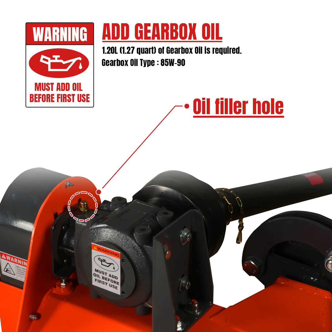 MechMaxx 60" Standard 3Point Offset Flail Ditch Bank Mower, 25-60HP, VAM60 - view 3