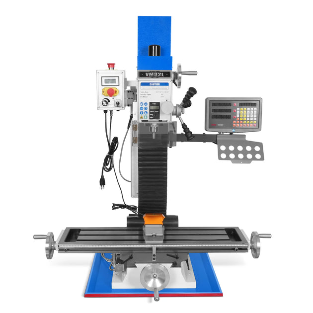 MechMaxx 8-1/4" x 33" Industrial Mill Drill Machine with DRO — 2HP, VM32LD