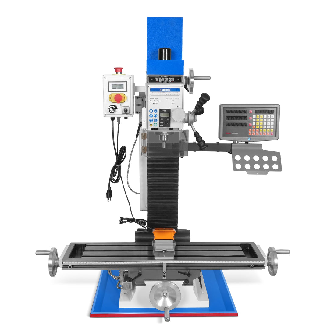 MechMaxx 8.25 by 33 inch Industrial Mill Drill Machine with DRO VM32LD
