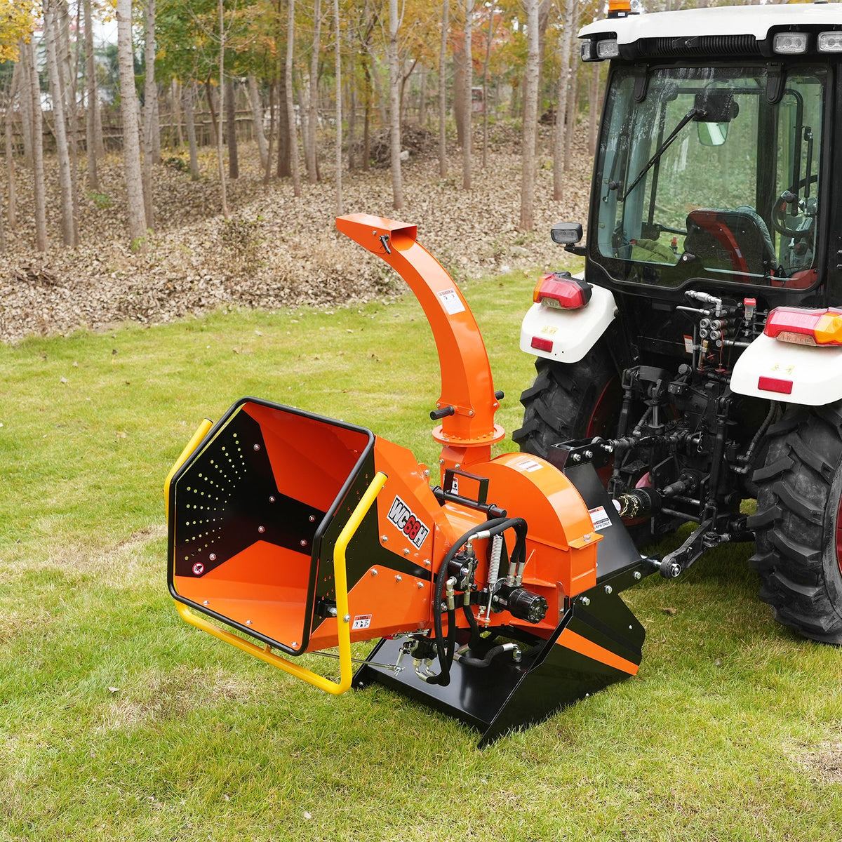 MechMaxx 6" 3 Point Hydraulic Feeding PTO Wood Chipper for 20-50HP Tractor, WC68H - view 3
