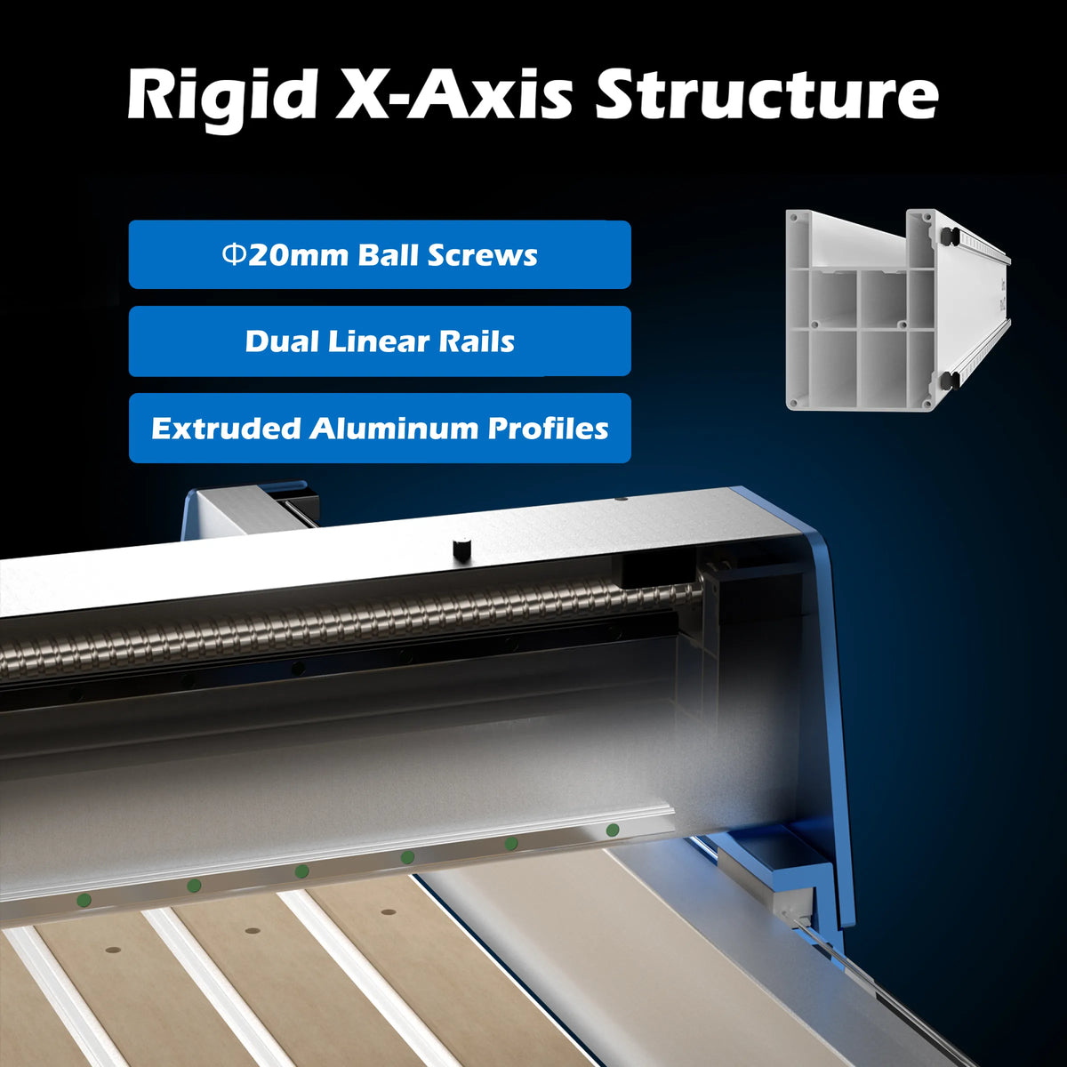 PROVerXL 2x2 pre-assembled CNC router with ball screw drive