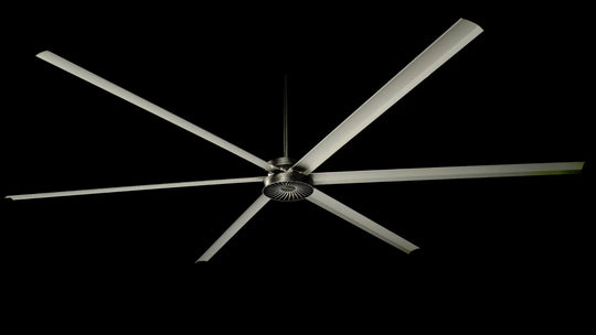 MacroAir AVD370 commercial HVLS fan silver