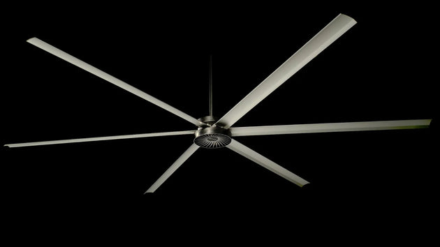 MacroAir AVD370 commercial HVLS fan silver