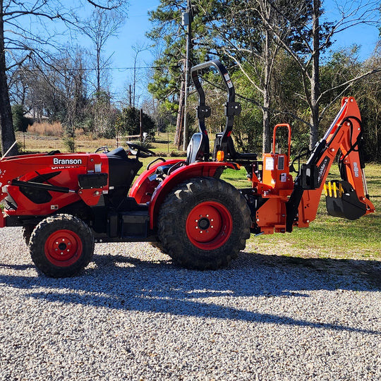 MechMaxx 9' Tractor Backhoe Attachment w/ Hydraulic Thumb — BH860H