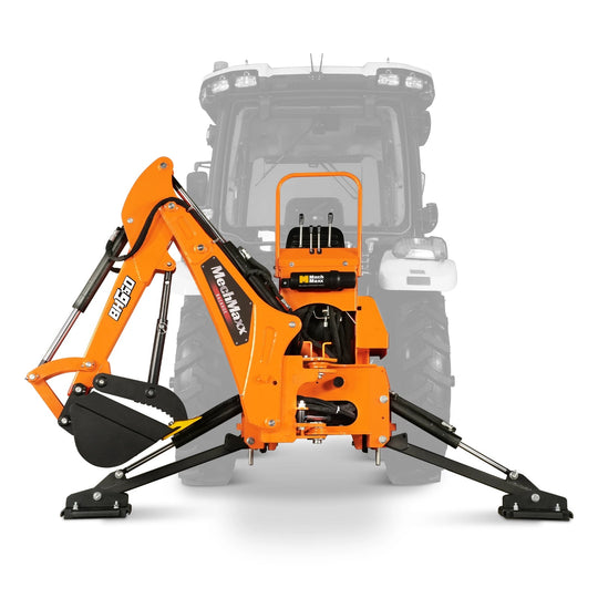 MechMaxx BH660M 7-foot tractor backhoe attachment with mechanical thumb