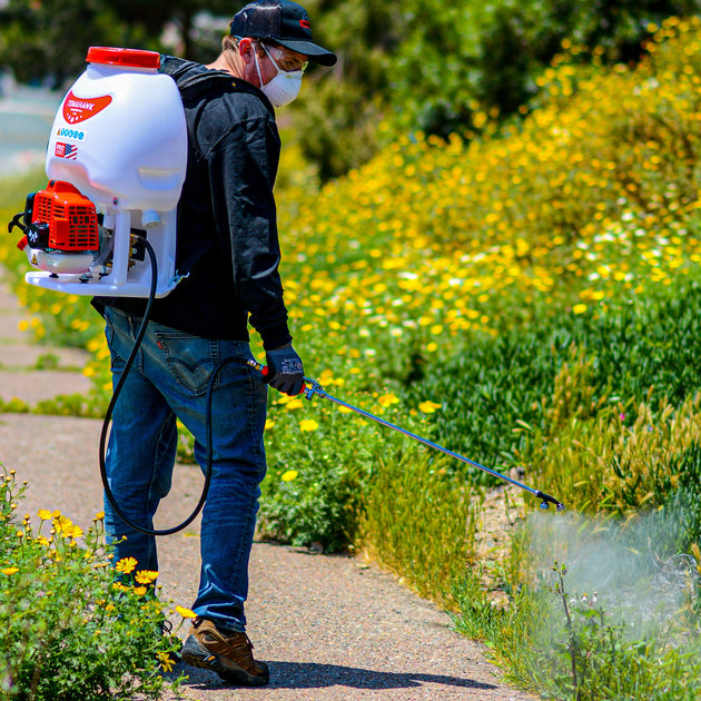 5 Gallon Gas Backpack Sprayer 450 PSI Pump with Nozzle Bundle - view 2