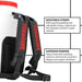 5 Gallon Gas Backpack Sprayer 450 PSI Pump with Nozzle Bundle - view 11