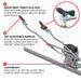 Battery Powered Vibrating Concrete Power Screed 36V/5Ah Float Finishing Tool (Choose 4ft, 6ft, 8ft, 10ft, 12ft, 14ft) - view 6