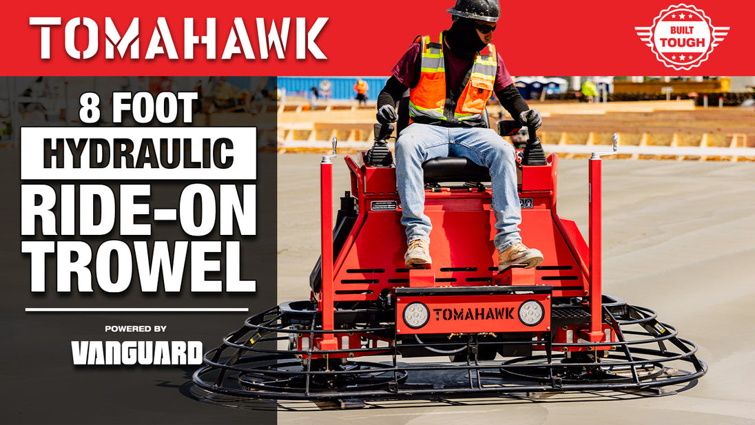 8 Foot Ride-On Concrete Power Trowel with 35HP Vanguard Engine - view 4