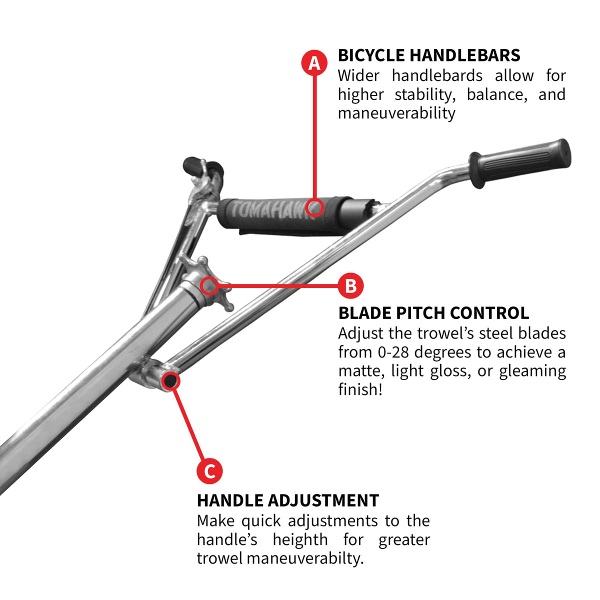 36" Concrete Power Trowel 6HP Kohler Float Pan Screed Edge Cement Finishing Tool - view 7