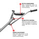 36" Concrete Power Trowel 6HP Kohler Float Pan Screed Edge Cement Finishing Tool - view 7