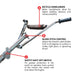 46" Concrete Power Trowel 14HP Kohler Float Pan Screed Edge Cement Finishing Tool - view 6