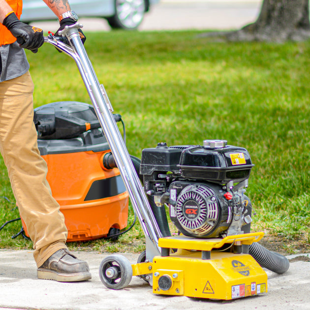 8” Gas Concrete Scarifier Planer Grinder with 5.5 HP Honda Engine Blade Bundle - view 2