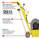 Electric 8” Concrete Scarifier Planer Grinder for Sidewalk Trip Hazard Repair, Traffic Line Removal - view 6