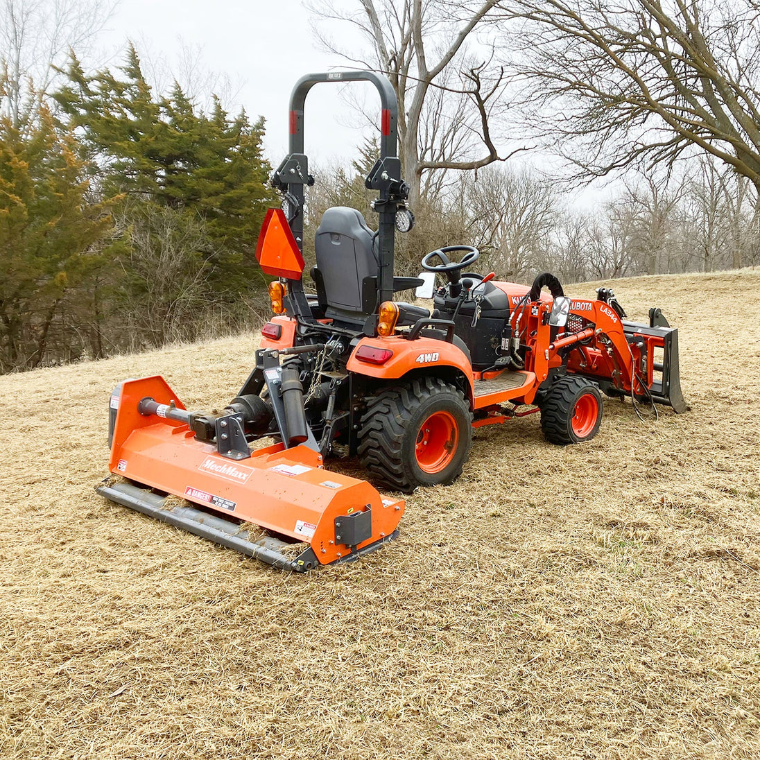 MechMaxx 60" Light-Duty Flail Mower — 3-Point PTO, EFS60