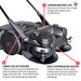 30" Battery Powered Push Sweeper with Triple Power Brooms Electric Drive and Dust Suppression Sprayer - view 9