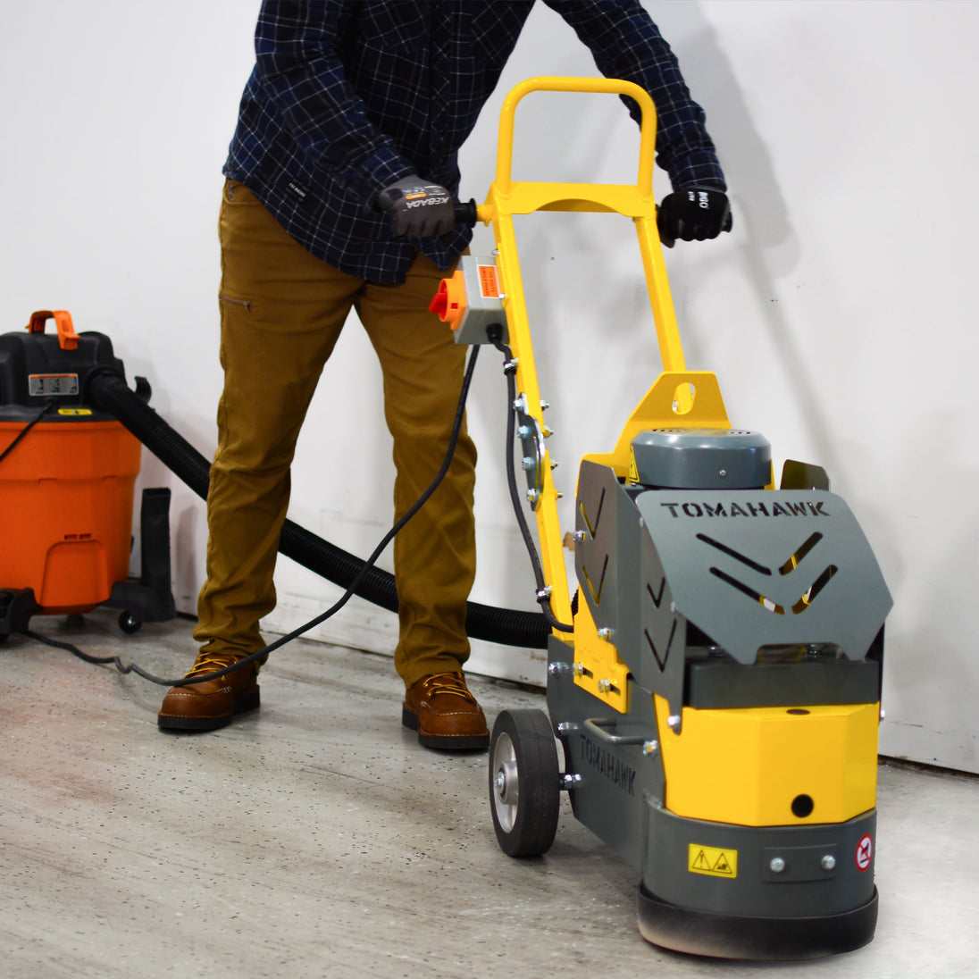 10" Electric Concrete Floor Grinder 1.5HP Motor for Smoothing, Floor Prep, Coatings - view 11