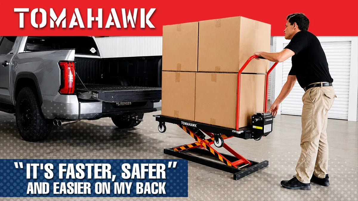 Electric Platform Truck Scissor Lift Table Cart Portable Powered Hydraulic 46" Height Warehouse Loading Dock Material Handling - view 4