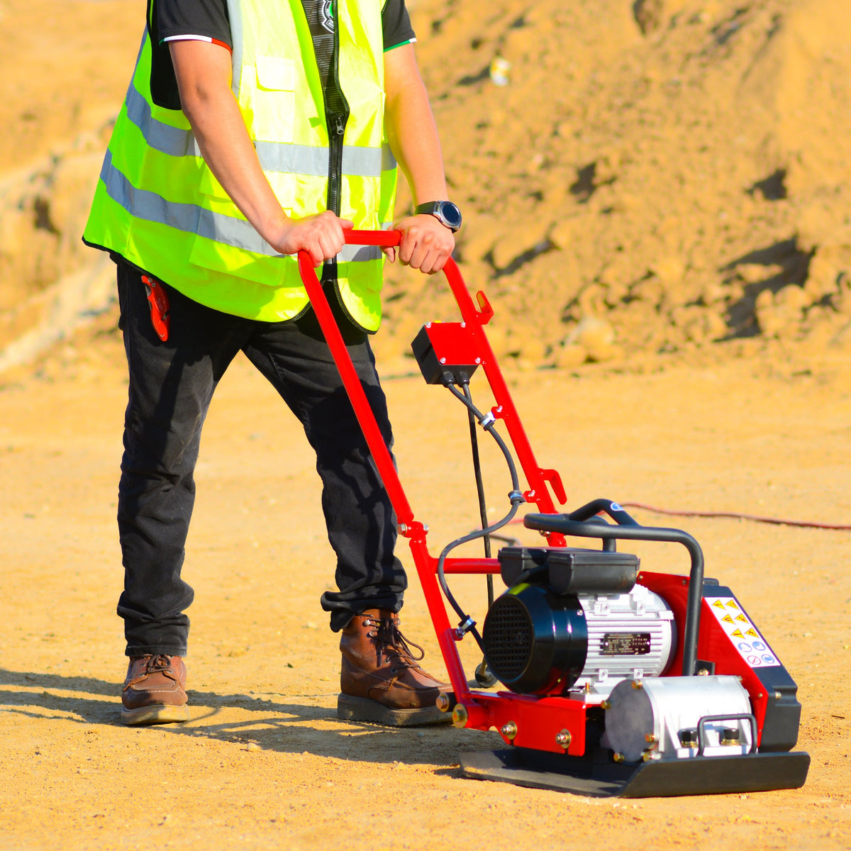 2 HP Electric Vibratory Plate Compactor Tamper for Gravel Soil Compaction - view 17